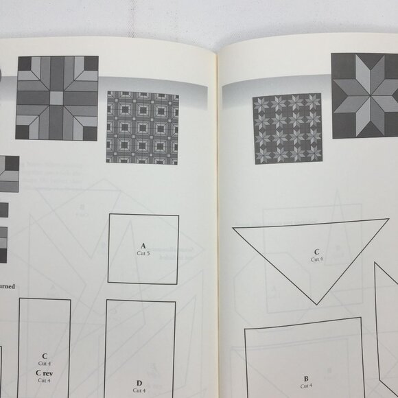 101 Quilt Blocks For Hand Piecing Linda Causee Paperback Book Patterns Templates - Picture 10 of 12